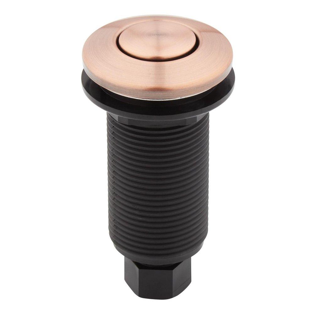 SINGLE OUTLET SINKTOP AIR SWITCH - AGED BRASS 