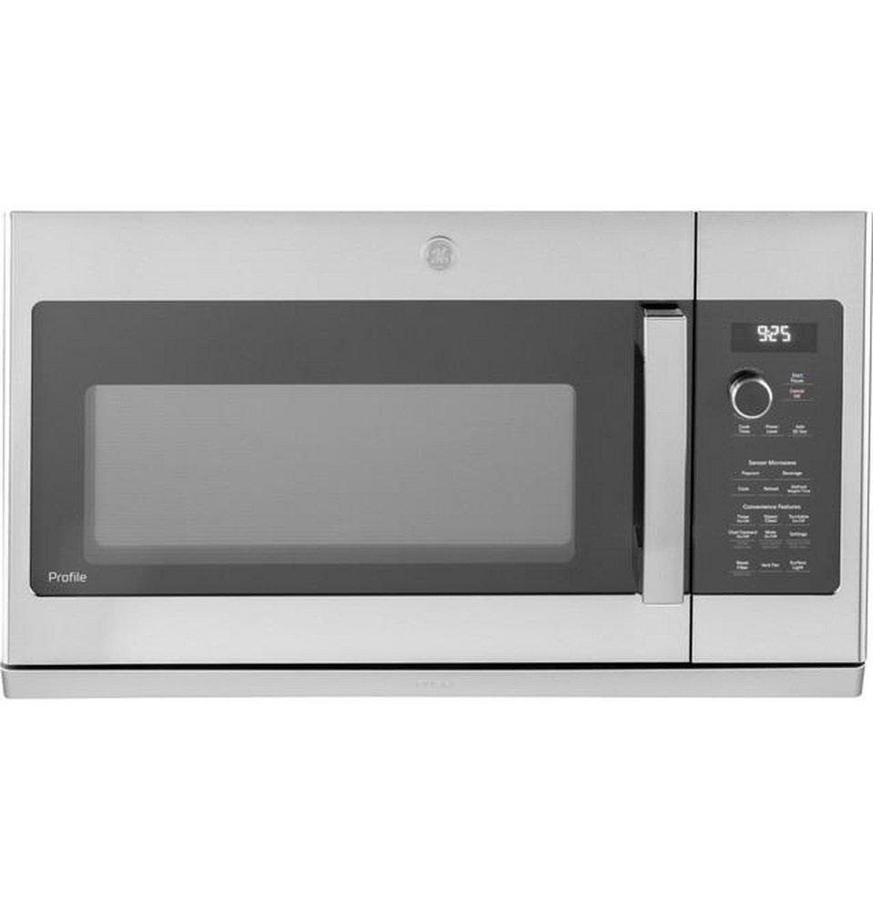 GE Profile™ Stainless Steel 1700W 2.2 cu. ft. Recirculating Over the Range Microwave 