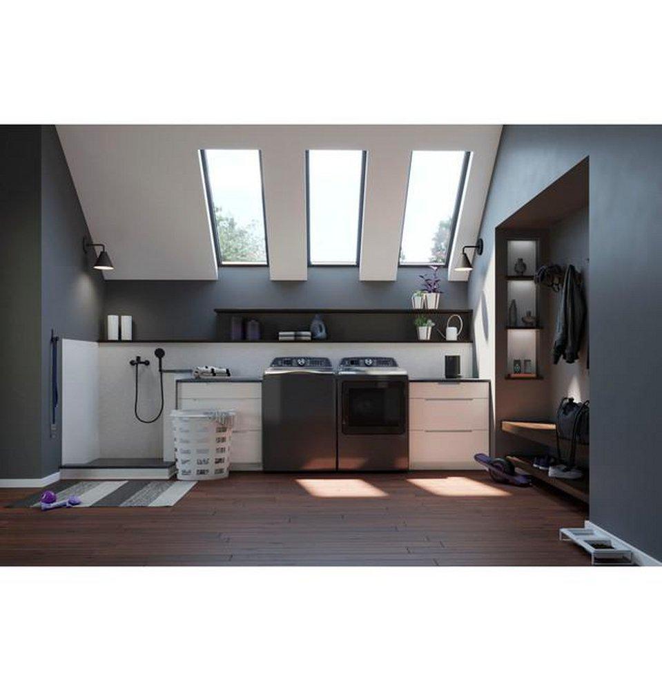 GE Profile&trade; Diamond Grey 27-7/8 x 58-1/4 x 28-3/16 in. 10A 5.3 cu. ft. 13 Setting Electric Top Load Washer 