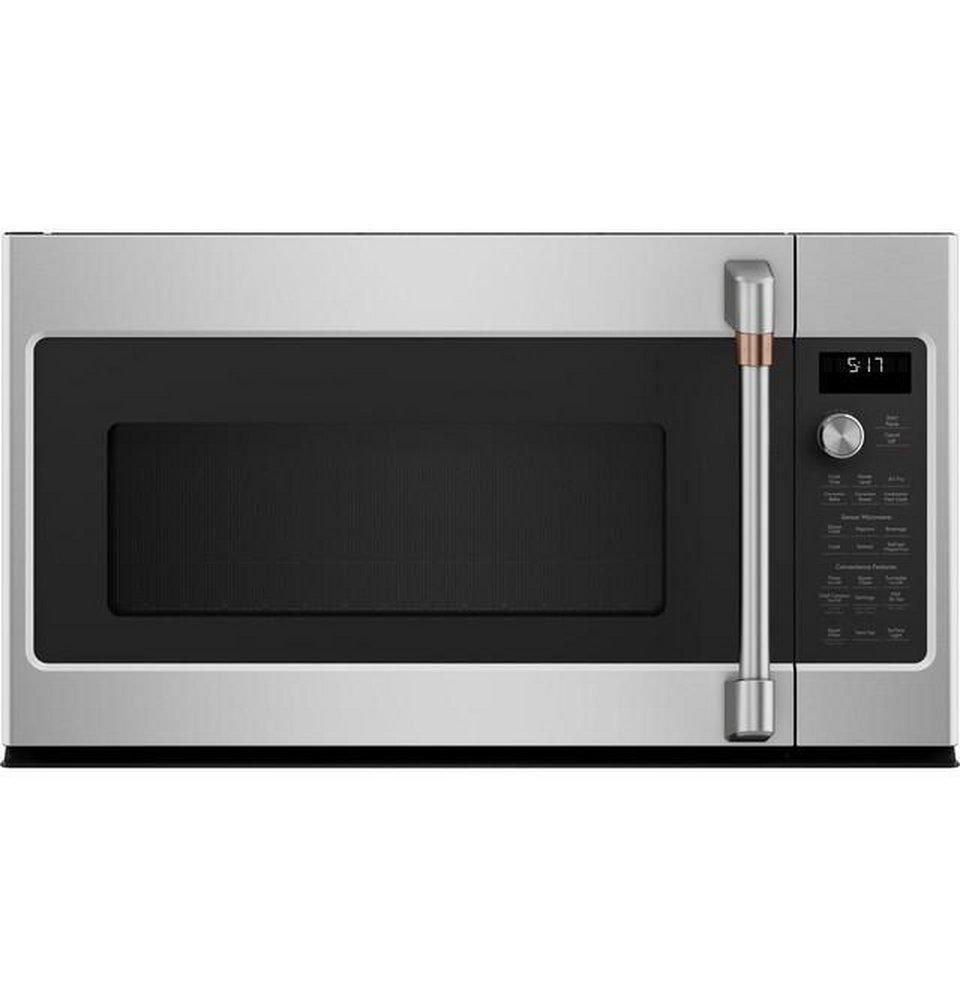 Cafe™ Stainless Steel/Brushed Stainless 1700W 1.7 cu. ft. Ductless Over the Range Microwave 