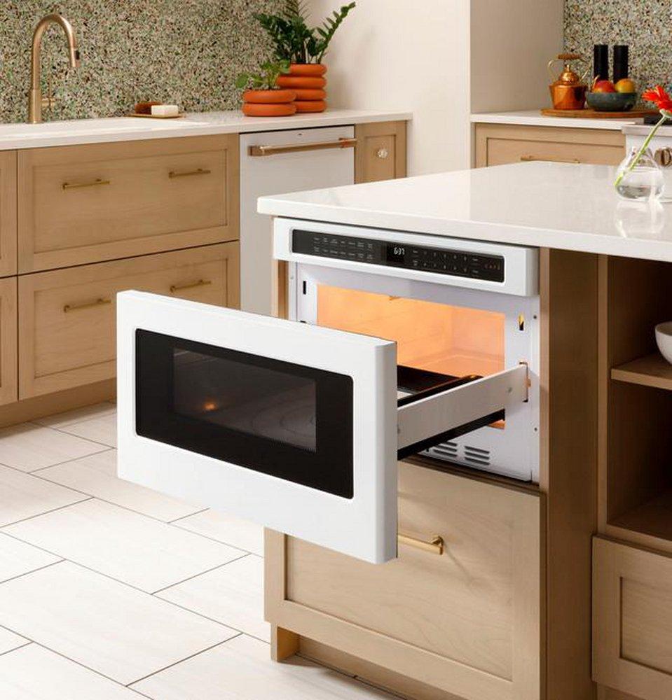 GE Caf&eacute; Stainless Steel 15-15/16 x 23-5/16 in. 1500W 15A 1.2 cu. ft. Built-In Microwave 