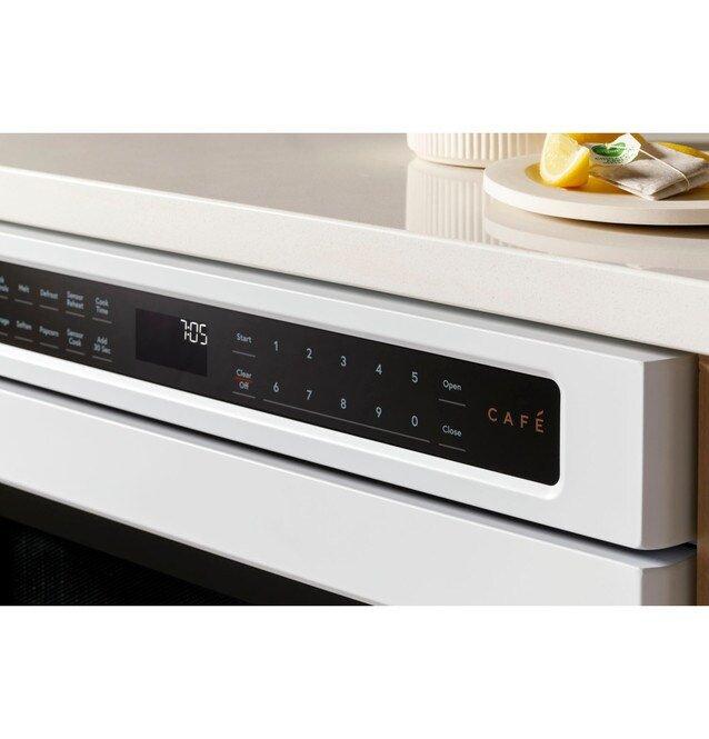 GE Caf&eacute; Stainless Steel 15-15/16 x 23-5/16 in. 1500W 15A 1.2 cu. ft. Built-In Microwave 