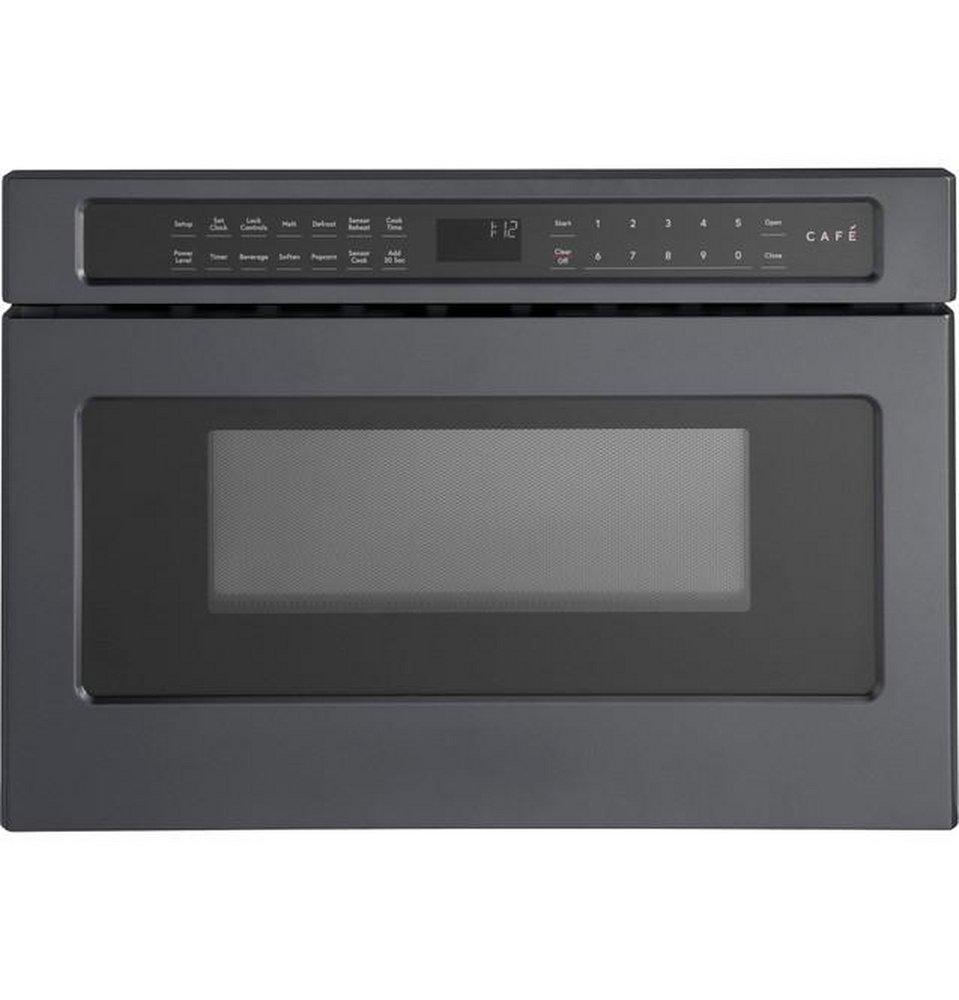 Cafe&trade; Matte Black 15-15/16 x 23-5/16 in. 1500W 15A 1.2 cu. ft. Built-In Microwave 