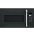 Cafe&trade; Black/Brushed Stainless 1700W 1.7 cu. ft. Ductless Over the Range Microwave 
