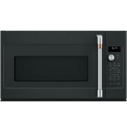 1700W 1.7 cu. ft. Ductless Over the Range Microwave in Black with Brushed Stainless