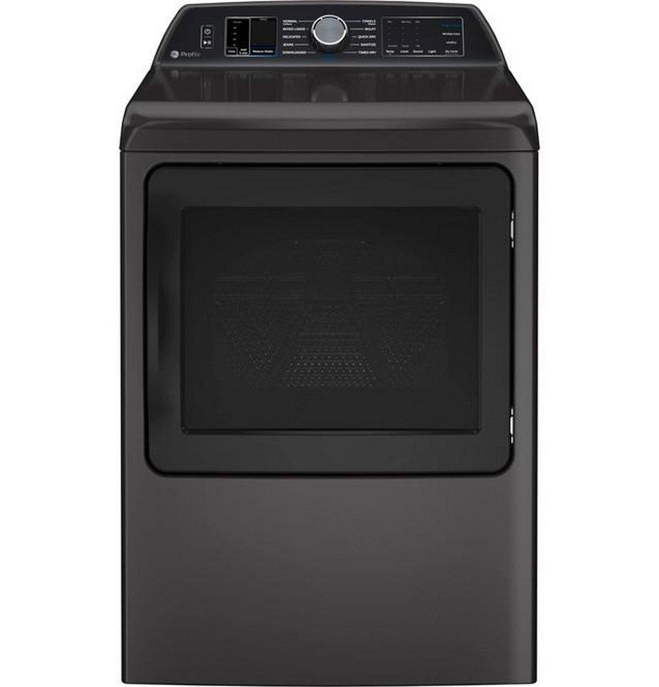 GE&reg; Diamond Grey 7.4 cu. ft. 27 x 31 in. 208/240V Electric Dryer 