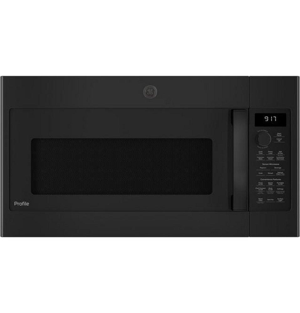 GE Profile&trade; Black 1700W 1.7 cu. ft. Recirculating Over the Range Microwave 