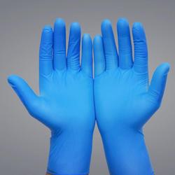 Size M 5 mil Nitrile and Synthetic Fiber Powder Free Disposable Gloves in Blue (Box of 100)