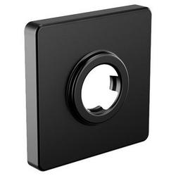 Granite Series Square Shower Arm Flange in Matte Black