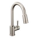 Single Handle Pull Down Kitchen Faucet in Classic Stainless