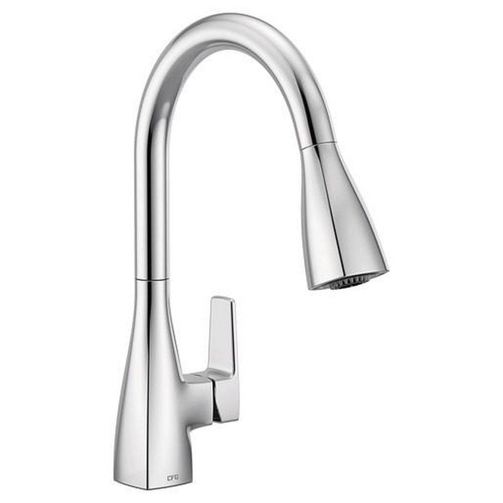 CFG Chrome Single Handle Pull Down Kitchen Faucet 