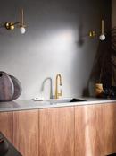 Moen Brushed Gold Single Handle Pull Down Voice Activated Kitchen Faucet with PowerBoost and Reflex Technology 