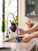 Moen Chrome Single Handle Pull Down Kitchen Faucet 