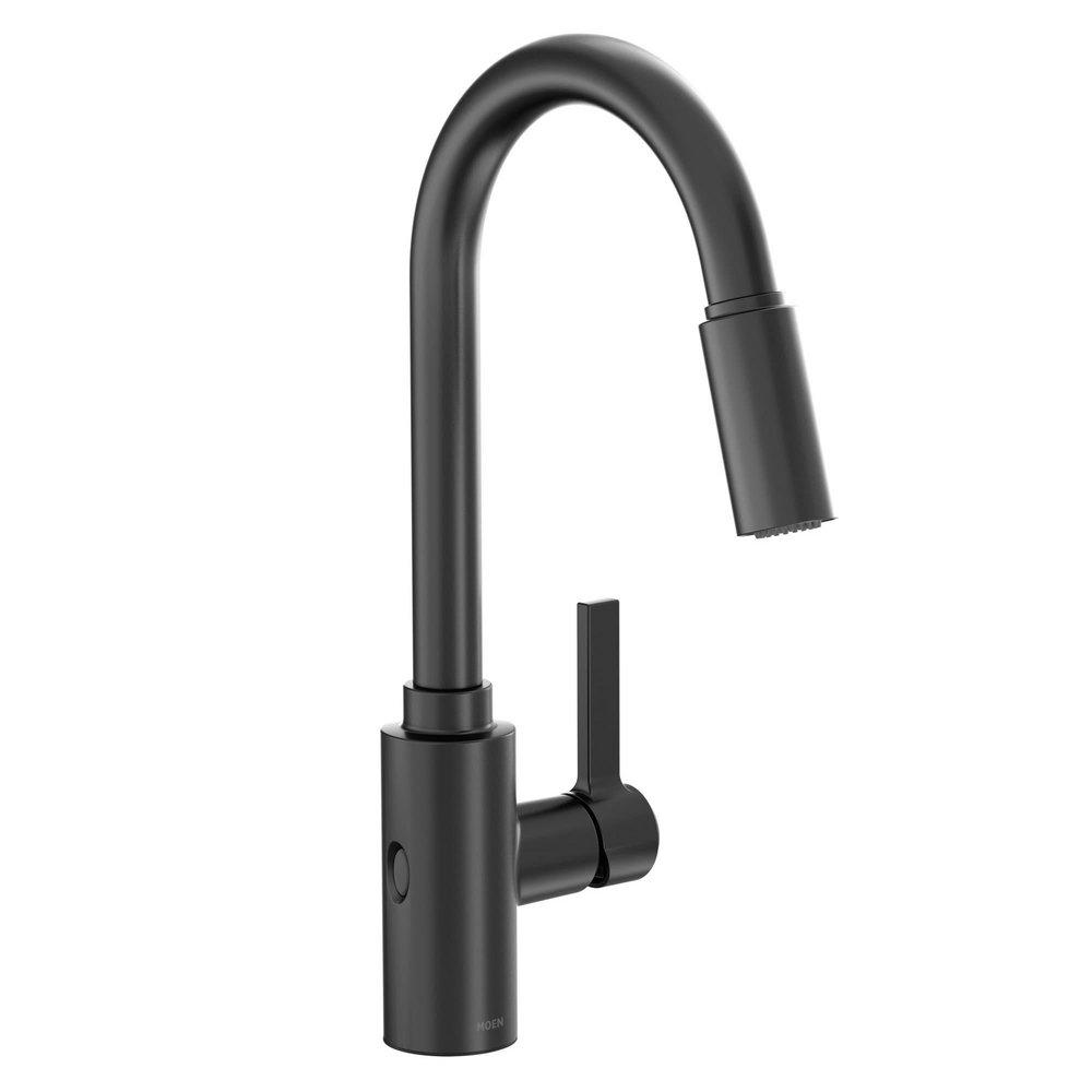 Moen Matte Black Single Handle Pull Down Kitchen Faucet 