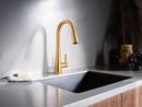 Moen Brushed Gold Single Handle Pull Down Kitchen Faucet 