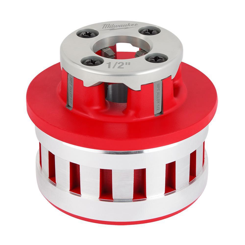 MILWAUKEE 1/2 ALLOY NPT PORTABLE PIPE THREADING FORGED ALUMINUM DIE HEAD 