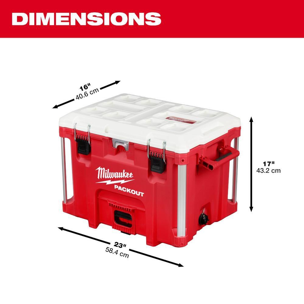 Milwaukee&reg; Red 40 qt Cooler 