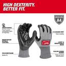 Cut Level 4 High Dexterity Polyurethane Dipped Gloves, S 