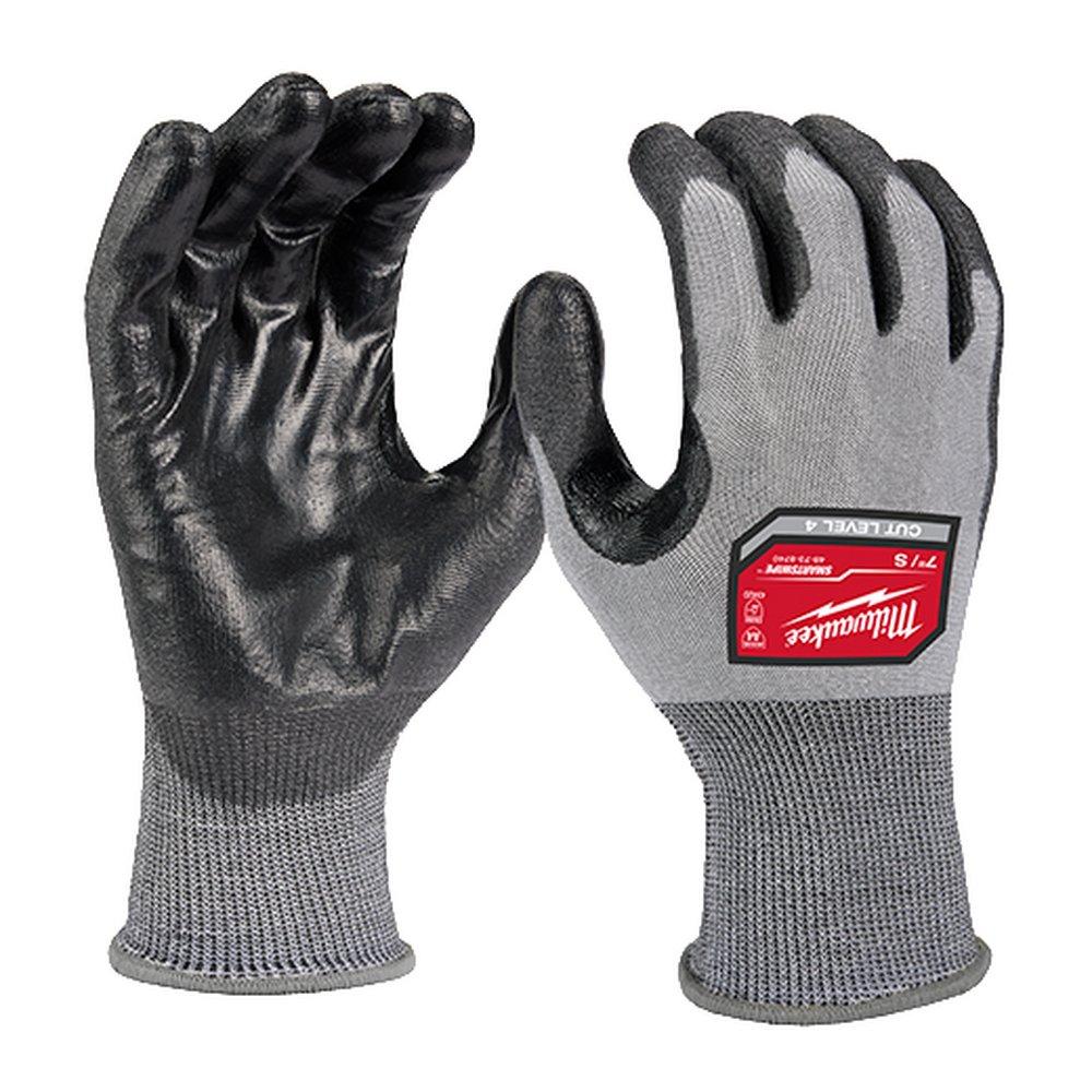 Milwaukee&reg; Grey Dipped Nitrile and Polyurethane Plastic Gloves in Grey 