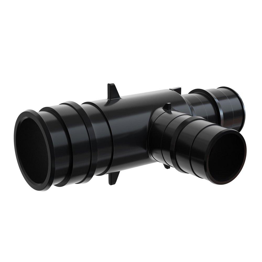 Jones Stephens Black Plastic PEX Expansion Reducing Tee 
