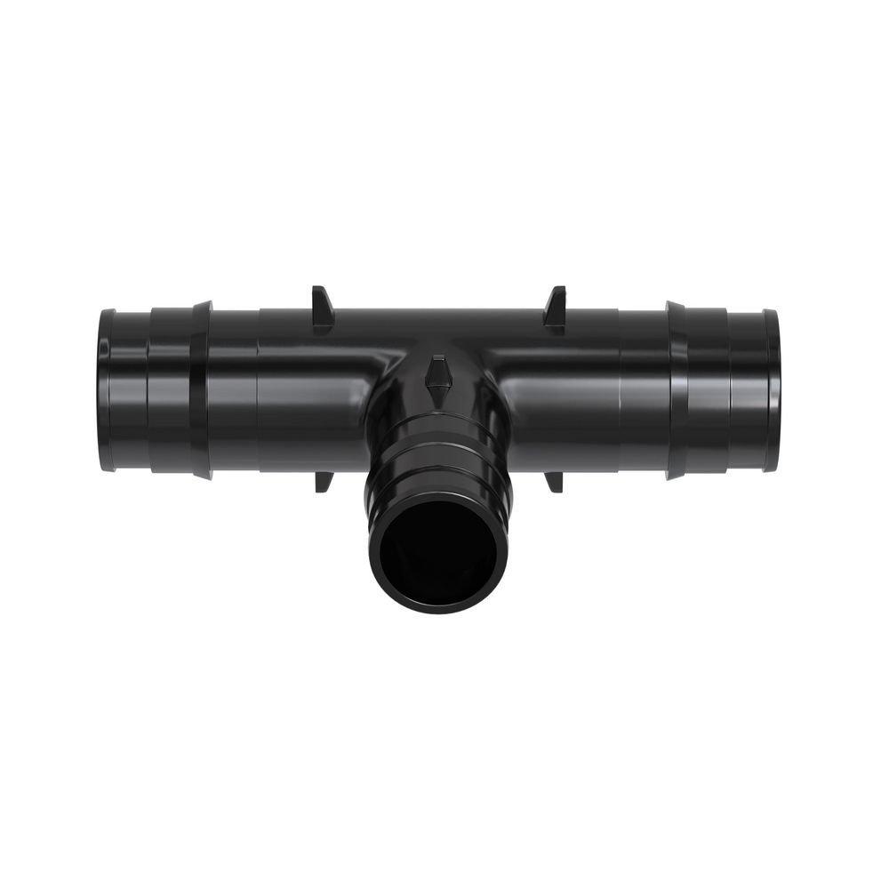 Jones Stephens Black Plastic PEX Expansion Reducing Tee 