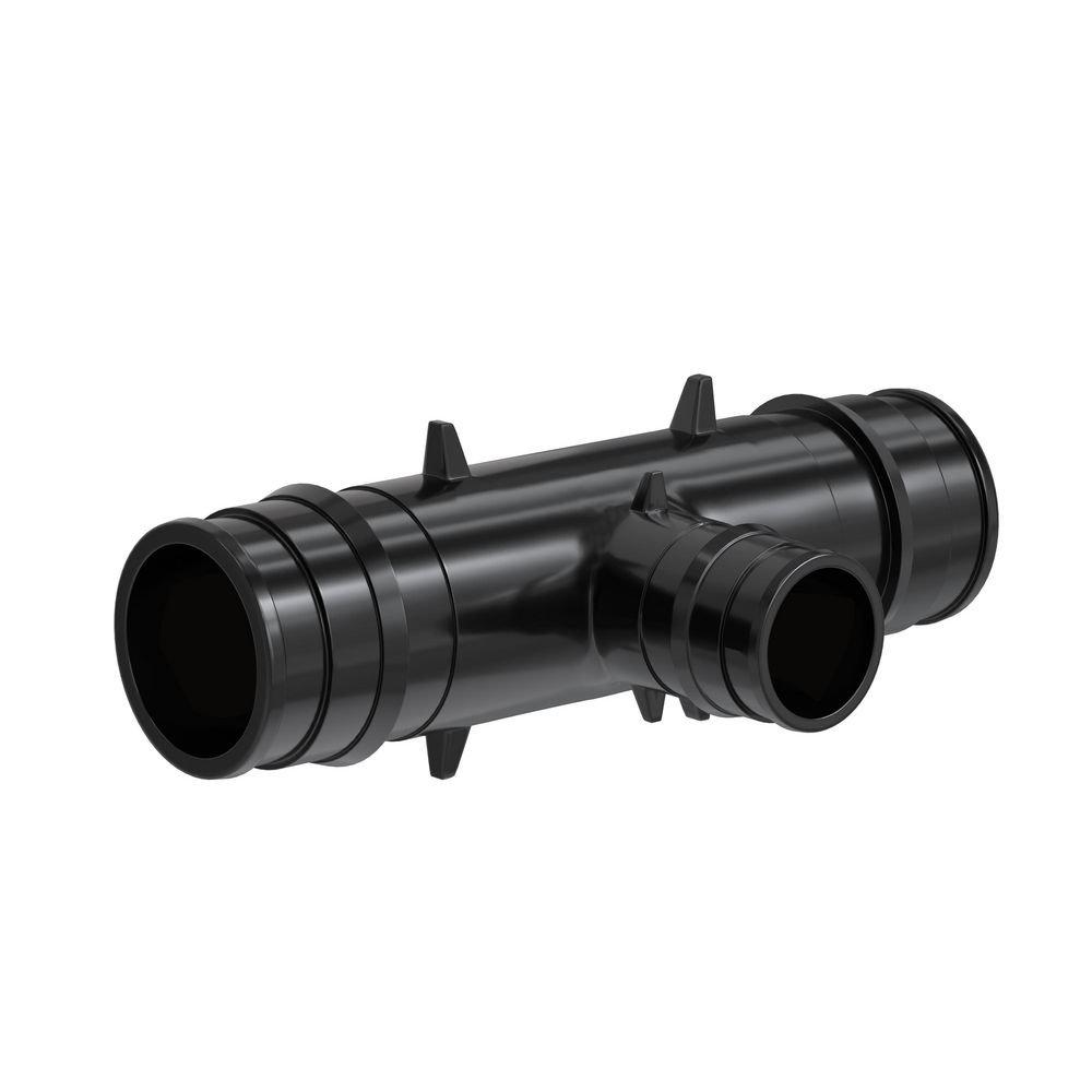 Jones Stephens Black Plastic PEX Expansion Reducing Tee 