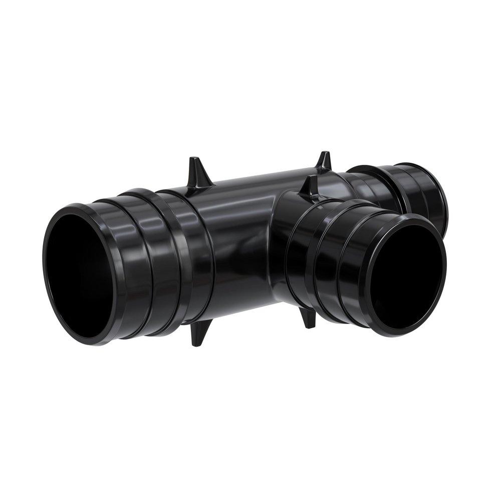 Jones Stephens Black Plastic PEX Expansion Reducing Tee 