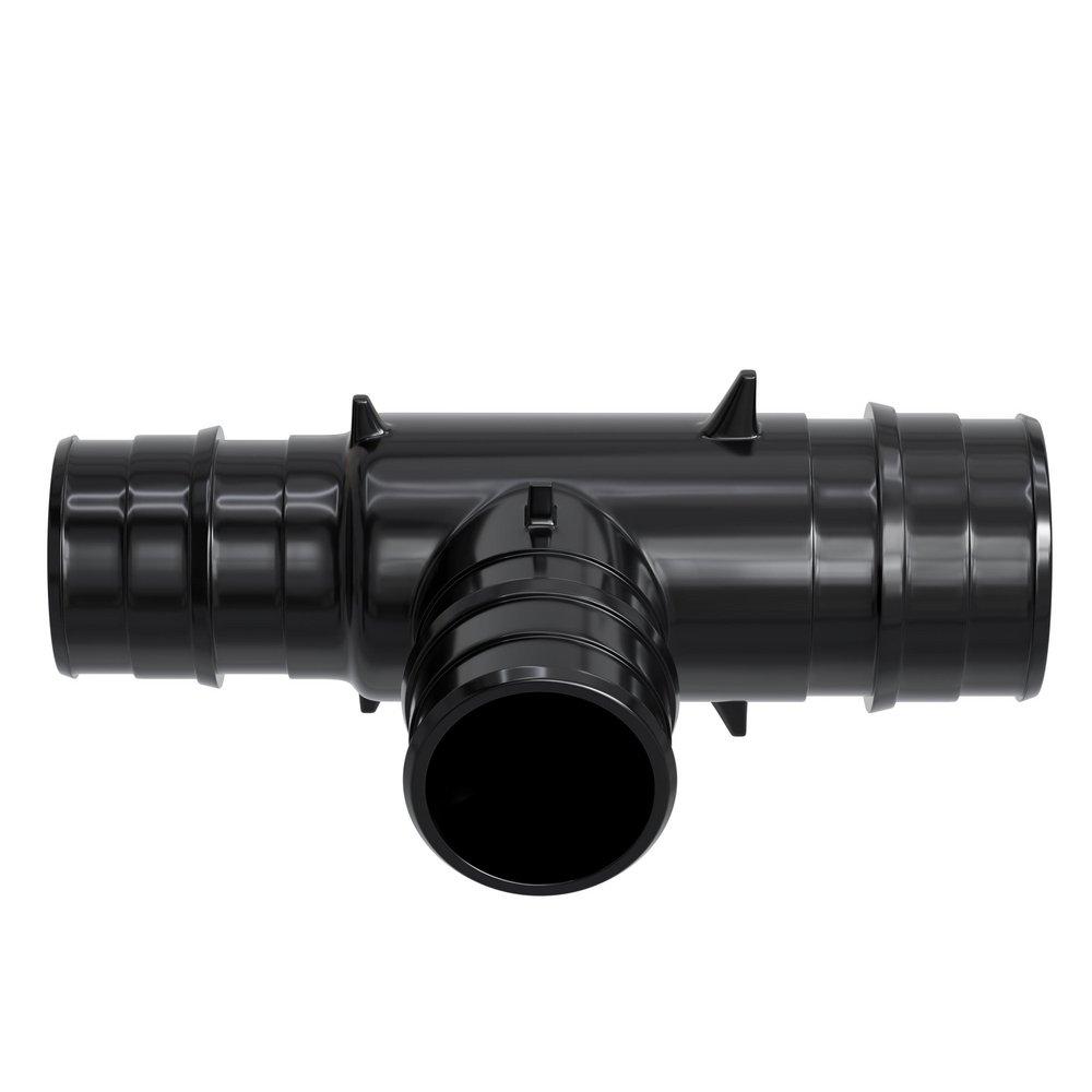 Jones Stephens Black Plastic PEX Expansion Reducing Tee 
