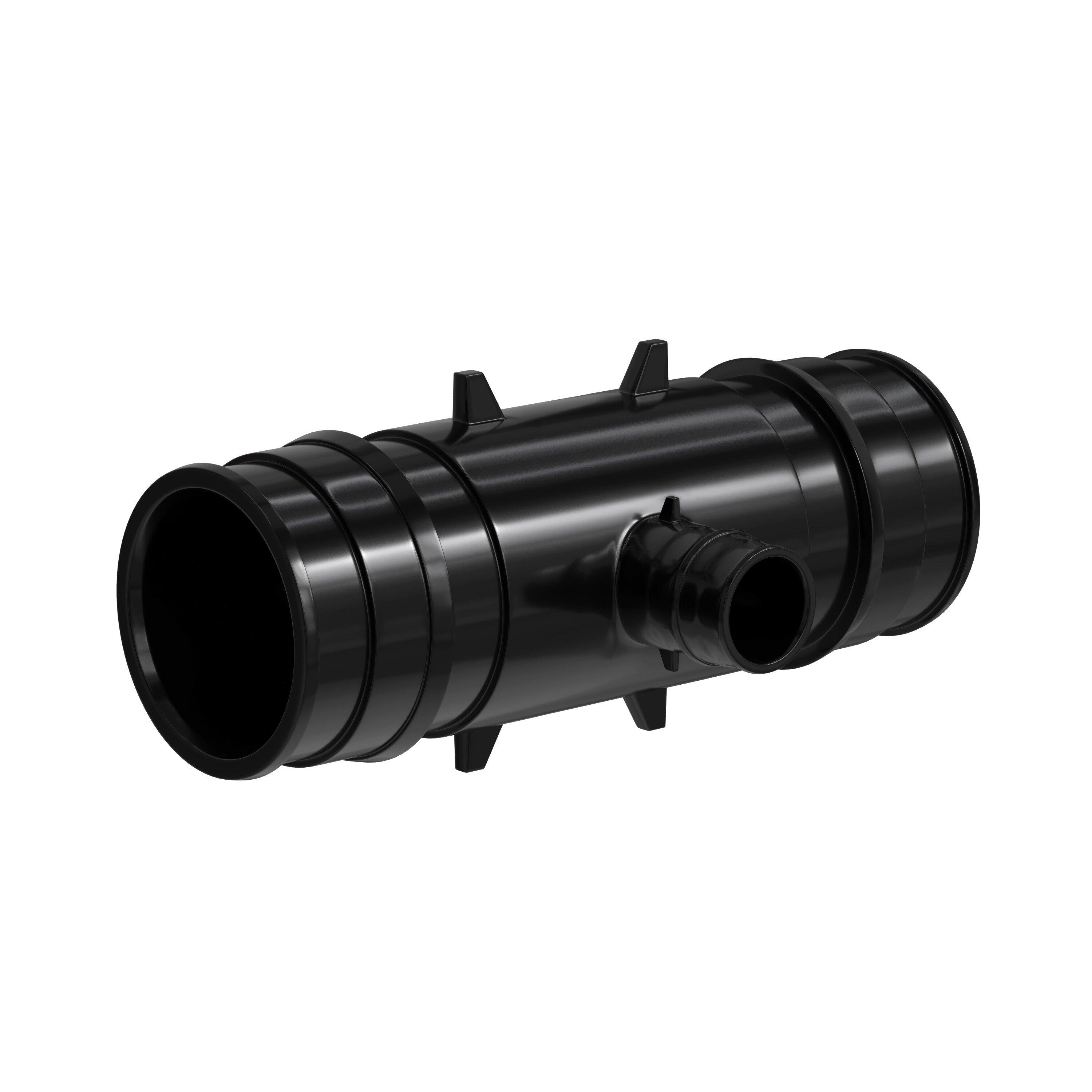 Jones Stephens Black Plastic PEX Expansion Reducing Tee 