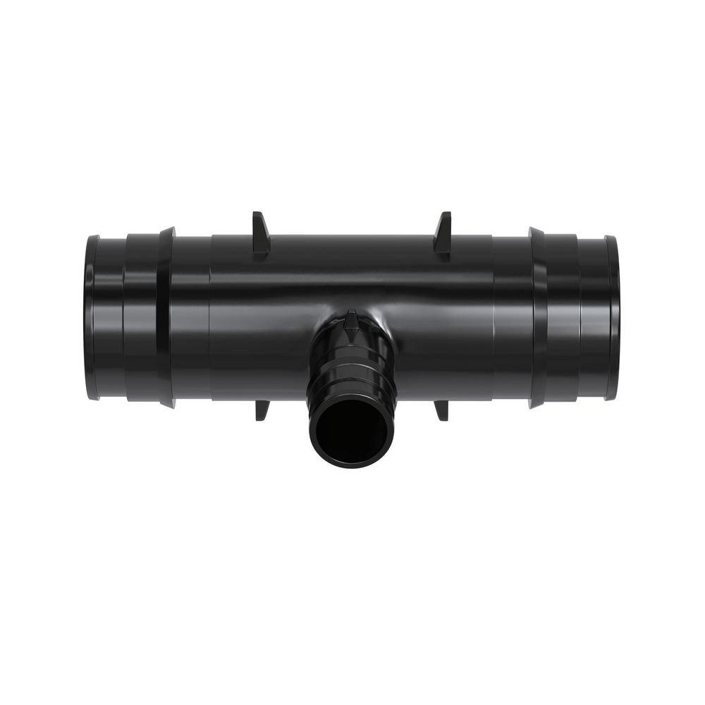 Jones Stephens Black Plastic PEX Expansion Reducing Tee 