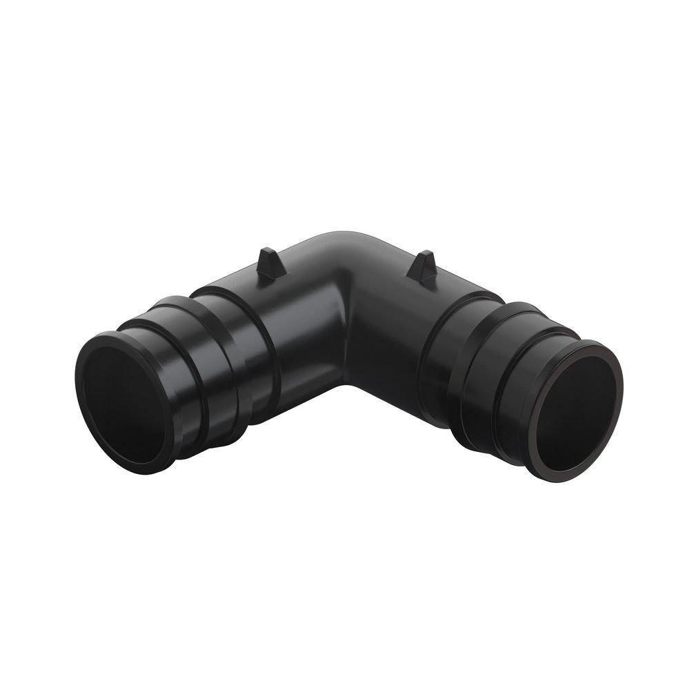 Jones Stephens Black Plastic PEX Expansion 90&deg; Elbow 