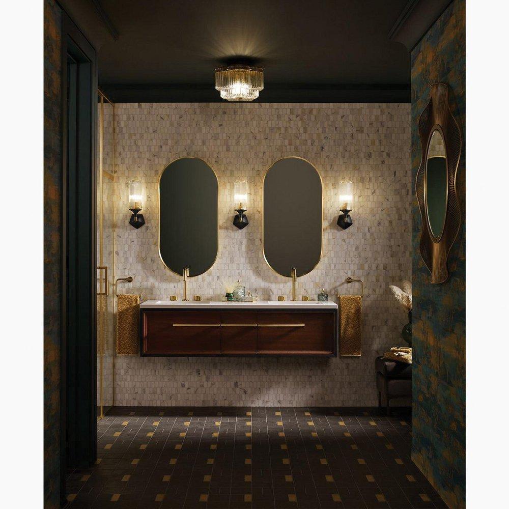 3-Light Flush Mount, Brushed Nickel 