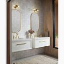 2?Light 29 in. Tall Wall Sconce in Brushed Moderne Brass 