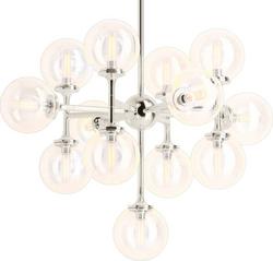 13-Light Chandelier in Satin Nickel