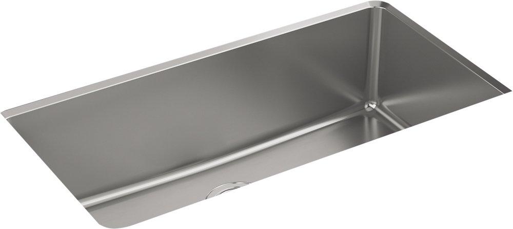 32-1/4 in. Undermount Stainless Steel Single Bowl Kitchen Sink 