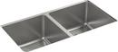 32-1/4 in. Undermount Stainless Steel Double Bowl Kitchen Sink 