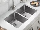 32-1/4 in. Undermount Stainless Steel Double Bowl Kitchen Sink 