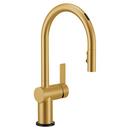 Moen Brushed Gold Single Handle Pull Down Voice Activated Kitchen Faucet 
