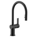 Single Handle Pull Down Touchless Kitchen Faucet with Voice Activation in Matte Black