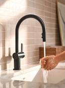 Moen Matte Black Single Handle Pull Down Voice Activated Kitchen Faucet 