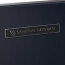 *CVR* 30 VANITY WITH RECT UNDERMOUNT SINK  MIDNIGHT NAVY BLUE  CARRARA MARBLE NO FAUCET HOLES 