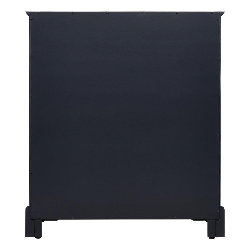 *CVR* 30 VANITY WITH RECT UNDERMOUNT SINK  MIDNIGHT NAVY BLUE  CARRARA MARBLE NO FAUCET HOLES 