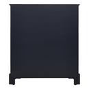 *CVR* 30 VANITY WITH RECT UNDERMOUNT SINK  MIDNIGHT NAVY BLUE  CARRARA MARBLE NO FAUCET HOLES 