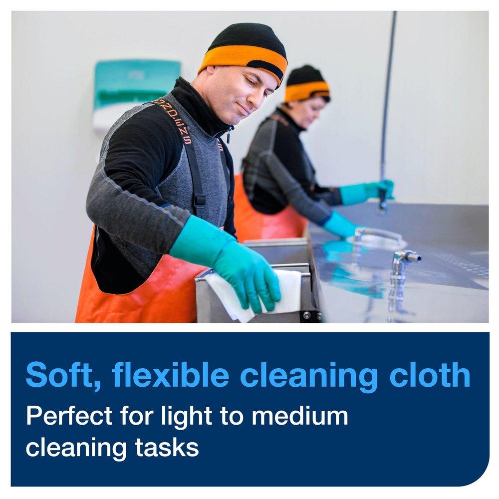 Tork Grey 16-3/10 x 14 in. Polyester Cleaning Cloth (Case of 120, Pack of 4) 