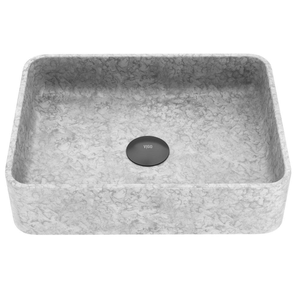 16X12 1H 1B CNCRT TM LAV SINK GREY 