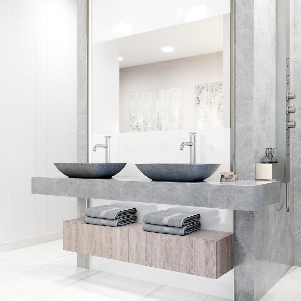 18X13 1H 1B CNCRT TM LAV SINK GREY 