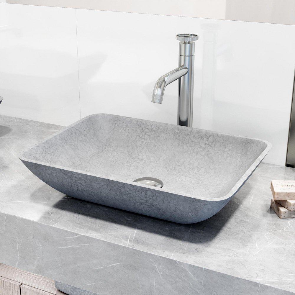 18X13 1H 1B CNCRT TM LAV SINK GREY 