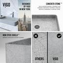 23X14 1H 1B CNCRT TM LAV SINK GREY 