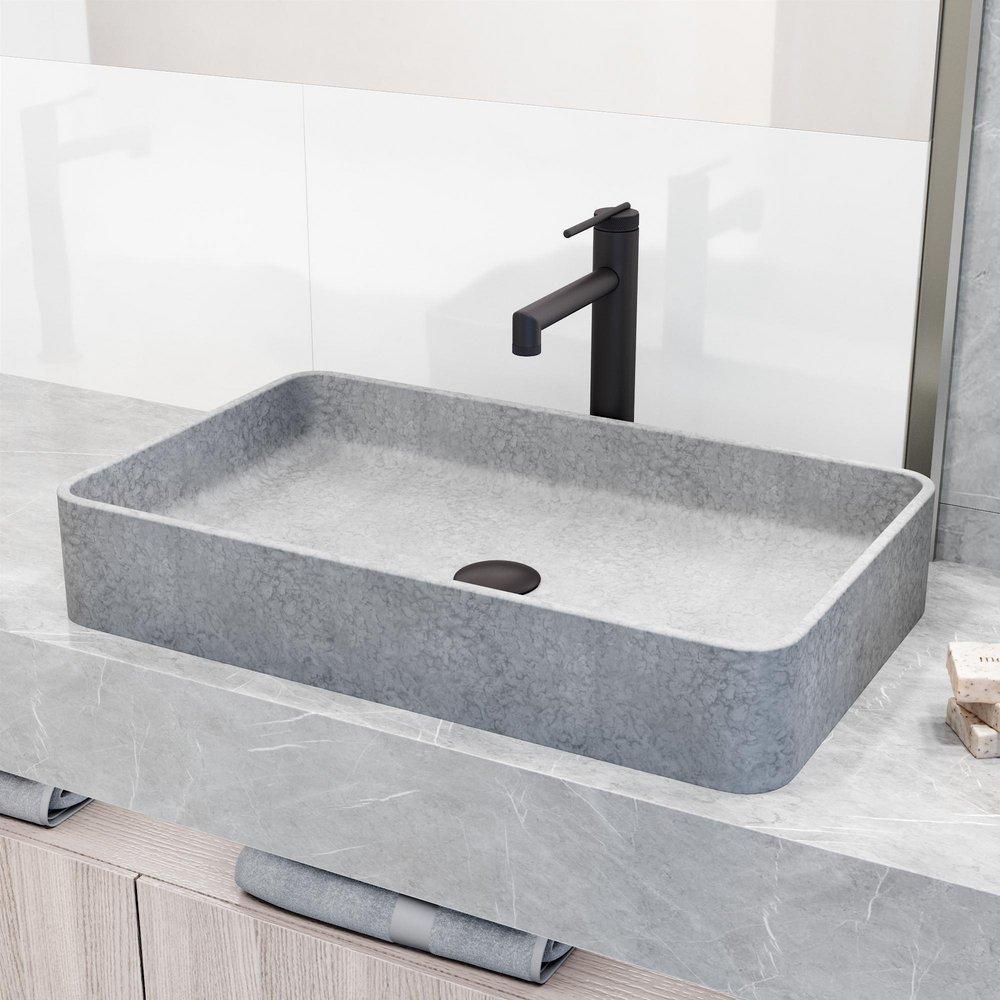 23X14 1H 1B CNCRT TM LAV SINK GREY 