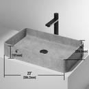 23X14 1H 1B CNCRT TM LAV SINK GREY 